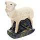 Moutons Arte Barsanti set 4 pcs plâtre pour crèche de 15 cm s4