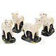 Sheep figurines 4 pc set, for 15 cm Arte Barsanti nativity in plaster s1