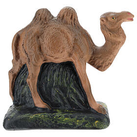 Kamel stehend aus Gips für Krippen handbemalt von Arte Barsanti, 15 cm