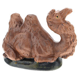Kamel aus Gips für Krippen handbemalt von Arte Barsanti, 15 cm