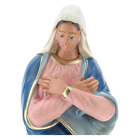 Vierge Arte Barsanti plâtre peint à la main 20 cm