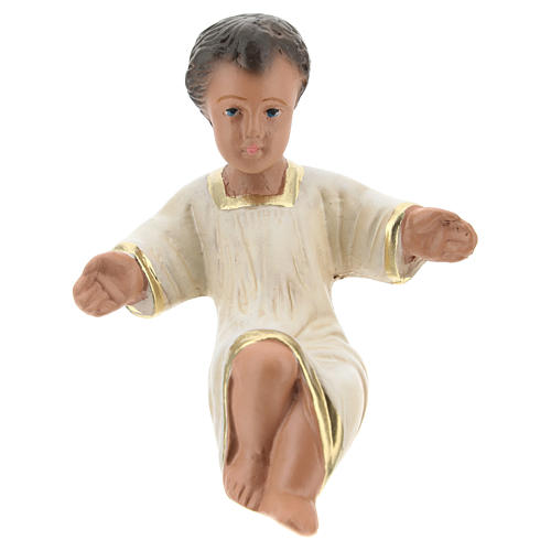 Enfant Jésus Arte Barsanti plâtre peint à la main 20 cm 1