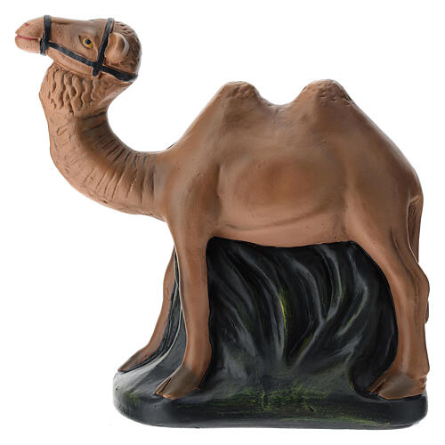 Camel statue in hand painted plaster, 20 cm Arte Barsanti nativity 1
