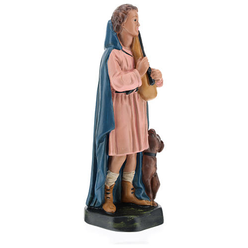 Statua pastore con flauto e cane gesso 20 cm Arte Barsanti 4