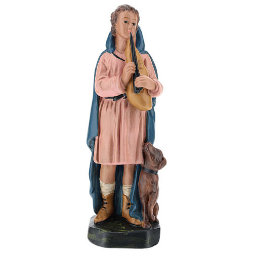 Figurka pasterz z fletem i psem gips 20 cm Arte Barsanti 1