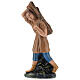Bauer mit Holz auf den Schultern aus Gips für Krippen handbemalt von Arte Barsanti, 20 cm s1