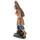 Bauer mit Holz auf den Schultern aus Gips für Krippen handbemalt von Arte Barsanti, 20 cm s3