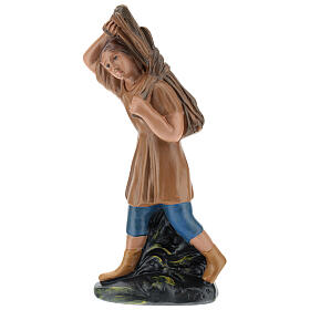 Figurka rolnik z drewnem gips 20 cm Arte Barsanti