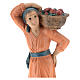 Bäuerin mit Apfelkorb für Krippen handbemalt von Arte Barsanti, 20 cm s2