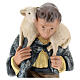 Peça pastor de joelhos com ovelha Arte Barsanti para presépio gesso com figuras de 20 cm de altura média s2