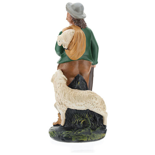 Statua pastore con pecore gesso 20 cm Arte Barsanti 5