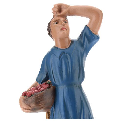 Shepherd looking at the stars with basket, for 20 cm Arte Barsanti Nativity  2