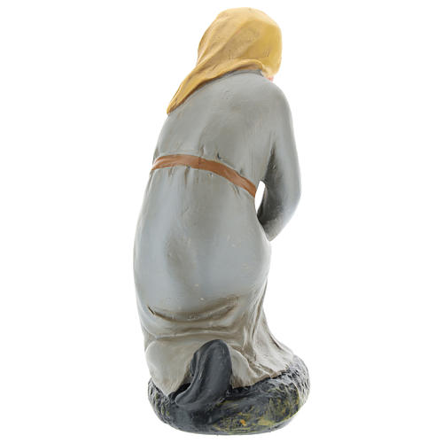 Statua pastorella in ginocchio gesso 20 cm Arte Barsanti 5