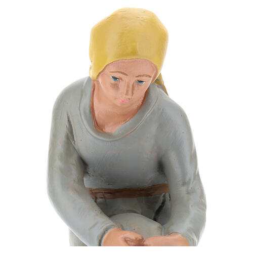 Kneeling girl shepherd, for 20 cm Arte Barsanti Nativity  2