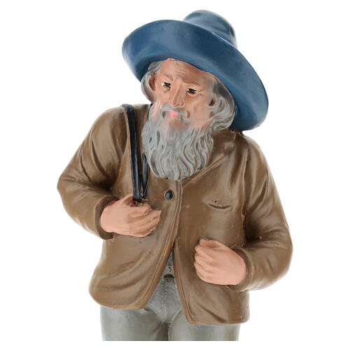 Old shepherd with hat and sack, for 20 cm Arte Barsanti Nativity  2