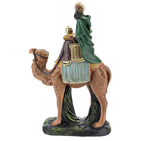 Rey Mago moreno con camello belén Arte Barsanti 20 cm