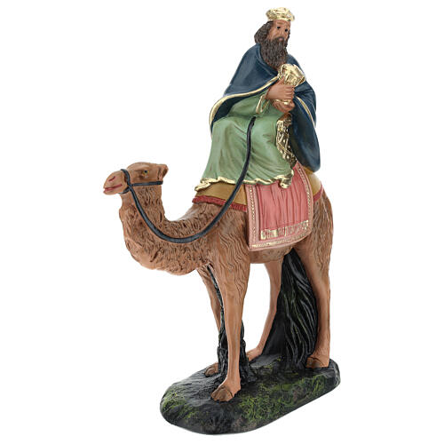 Heiliger König auf Kamel Melchior für Krippen handbemalt von Arte Barsanti, 20 cm 3