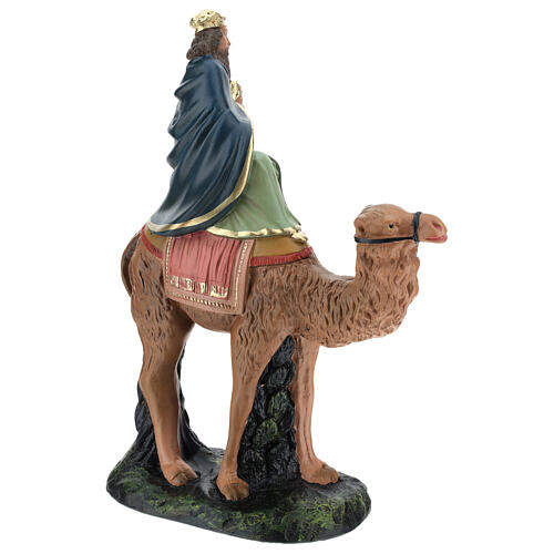 White Wise Man on camel for Arte Barsanti Nativity Scene 20 cm 4