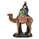 Rey Mago con camello Melchor yeso Arte Barsanti 20 cm s1