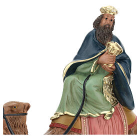 Król Mędrzec na wielbłądzie Melchior gips Arte Barsanti 20 cm