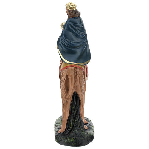Magi Melchior on camel in plaster, for 20 cm Arte Barsanti nativity 5