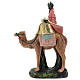 Rey Mago negro con camello para belén 20 cm Arte Barsanti s1