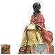 Rei Mago negro no camelo para presépio Arte Barsanti com peças de 20 cm de altura média s2