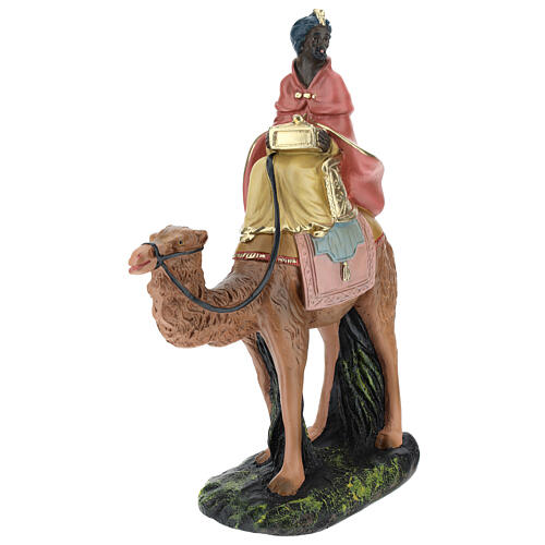 Black Wise Man on camel, for 20 cm Arte Barsanti Nativity  3