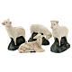 Set Arte Barsanti 4 pecorelle gesso per presepe 20 cm s2