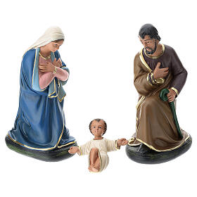 Holy Family statue in plaster, for 30 cm Arte Barsanti Nativity