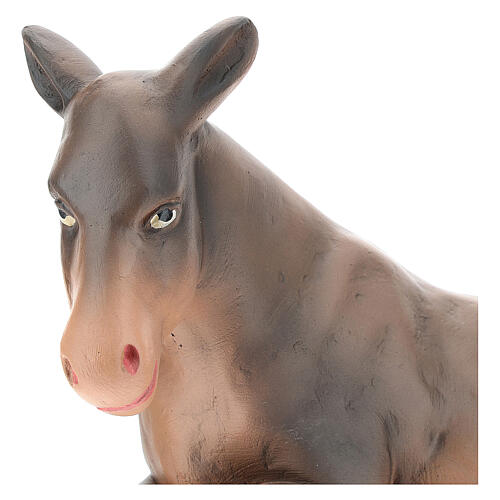 Estatua burro yeso coloreado 30 cm Arte Barsanti 2
