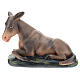 Donkey figurine in plaster, for 30 cm Arte Barsanti Nativity s1
