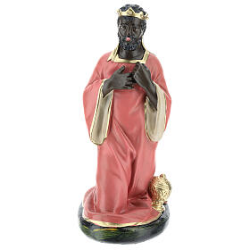 Magi Balthazar statue kneeling, 30 cm Arte Barsanti nativity