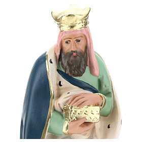 Wise Man Melchior in plaster for Arte Barsanti Nativity Scene 30 cm