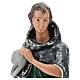 Shepherd with cloak in plaster, for 30 cm Arte Barsanti Nativity s2