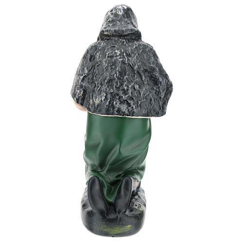 Estatua pastor con sombrero de rodillas belén Arte Barsanti 30 cm 5
