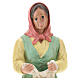 Laundress with veil in plaster for Arte Barsanti Nativity Scene 30 cm s2