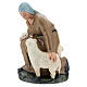 Sheep with shepherd in plaster for Arte Barsanti Nativity Scene 30 cm s1