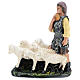 Shepherd with flock in plaster for Arte Barsanti Nativity Scene 30 cm s1