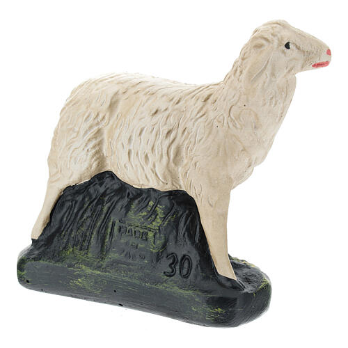 Set of 4 sheep in plaster for Arte Barsanti Nativity Scene 30 cm 5