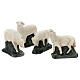 Set of 4 sheep in plaster for Arte Barsanti Nativity Scene 30 cm s2