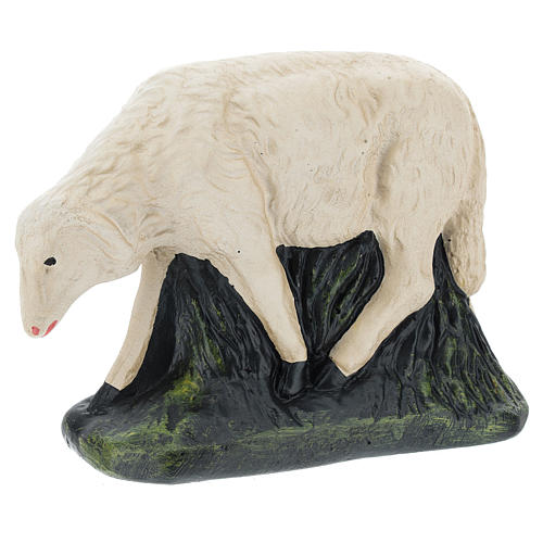 Set 4 moutons plâtre coloré pour crèche 30 cm Arte Barsanti 4