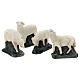 Set 4 moutons plâtre coloré pour crèche 30 cm Arte Barsanti s2