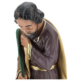 St. Joseph kneeling in plaster for Arte Barsanti Nativity Scene 40 cm