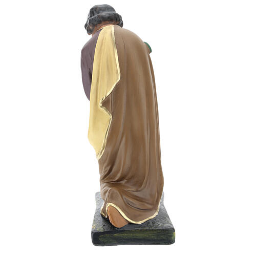 St. Joseph kneeling in plaster for Arte Barsanti Nativity Scene 40 cm 6