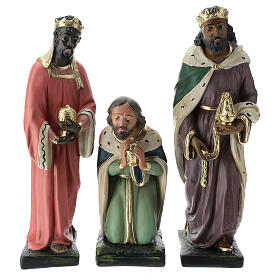 Three Kings nativity set in hand painted plaster, 40 cm Arte Barsanti
