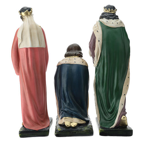 Three Kings nativity set in hand painted plaster, 40 cm Arte Barsanti 11