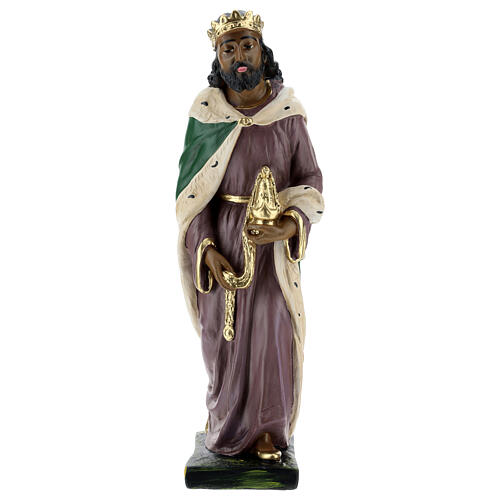 Moor Wise Man in plaster, for 40 cm Arte Barsanti Nativity 1