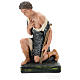 Estatua pastor con bastón de rodillas belén 40 cm Barsanti s4