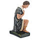 Estatua pastor con bastón de rodillas belén 40 cm Barsanti s5